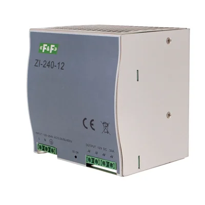 Industrial switching power supply 90÷264V-AC 120÷370V-DC 240W 12V-DC