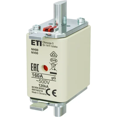 Industrieller träger Sicherungseinsatz KOMBI NH000 gG 160A/500V