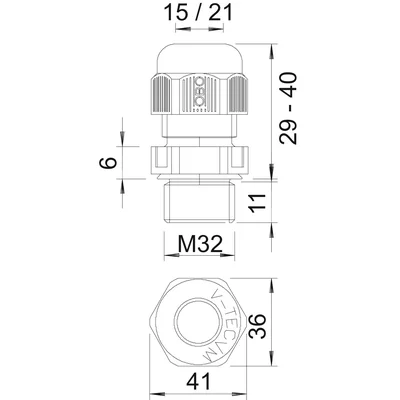 Induttanza V-TEC VM M32X1.5 J.SZ.