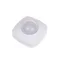 Infrared motion sensor for use in narrow corridors with presence sensor function