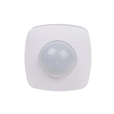 Infrared motion sensor for use in narrow corridors with presence sensor function