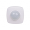 Infrared motion sensor for use in narrow corridors with presence sensor function