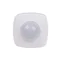 Infrared motion sensor for use in narrow corridors with presence sensor function