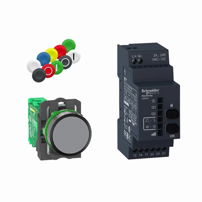 Inserciones de receptor de botón del kit inalámbrico y sin batería Harmony XB5 24-240 VCA/CC