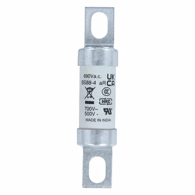 Insert 32ET à soufflage rapide, 32 A, 690 V CA, 500 V CC, BS88, 19 x 77 mm, aR, BS