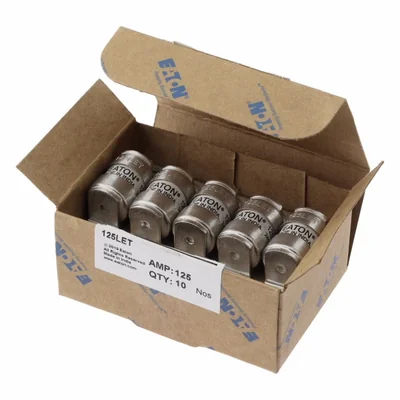 Insert à dégagement rapide 125LET, 125 A, 240 V CA, 150 V CC, BS88, 18 x 56 mm, aR, BS