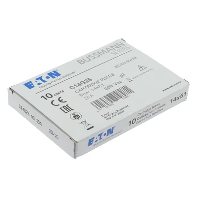 Insert cylindrique C14G25 14 x 51 mm 25 A GG 500 V CA