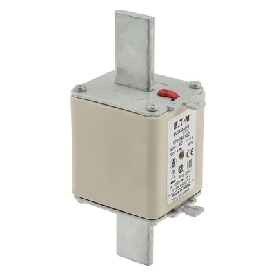 Insert de fusible à action rapide 170M5812D, 630 A, 690 V CA, DIN 2, aR, DIN, IEC, double indicateur, poignées non isolées