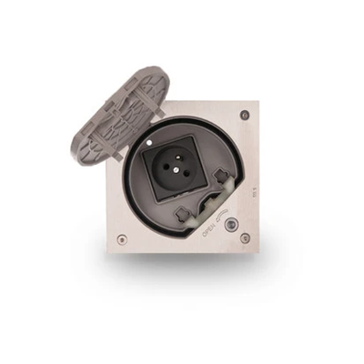 Insert for cans with a cover with a slot with a lock, stainless steel