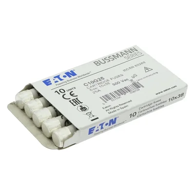 Inserto cilindrico C10G25 10 x 38 mm 25A GG 400V CA