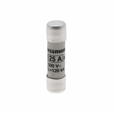 Inserto cilíndrico C10G25 de 10 x 38 mm, 25 A GG, 400 V CA