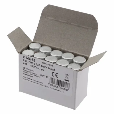 Inserto cilindrico C14G63 14 x 51 mm 63A GG 400V AC