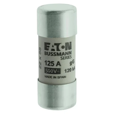 Inserto cilindrico C22G125 22 x 58 mm 125A GG 400V CA