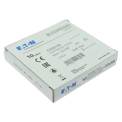 Inserto cilindrico C22G125 22 x 58 mm 125A GG 400V CA