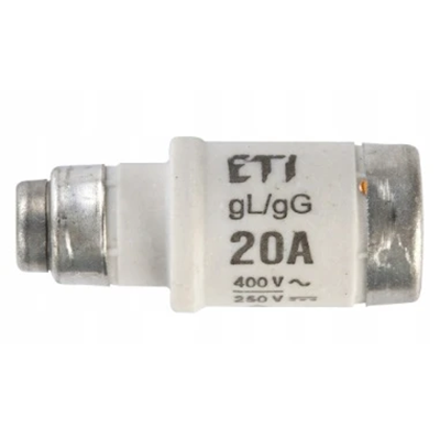 Inserto de fusible D02 gG 20A 400 - de acción lenta