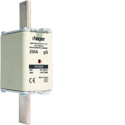 Inserto de fusible de cuchilla NH1 gG 690V 200A