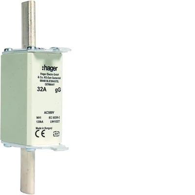 Inserto de fusible de cuchilla NH1C 32A AC 500V gG
