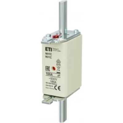 Inserto de fusible industrial de acción lenta KOMBI NH1C gG 100A/500V