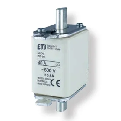 Inserto de fusible industrial de acción lenta WT-00/gG 25A