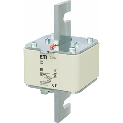 Inserto de fusible industrial de acción lenta WT-4/gG 800A