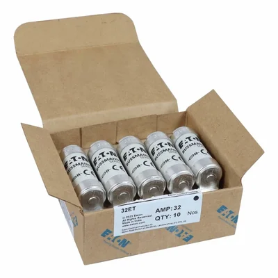 Inserto de soplado rápido 32ET, 32 A, CA 690 V, CC 500 V, BS88, 19 x 77 mm, aR, BS