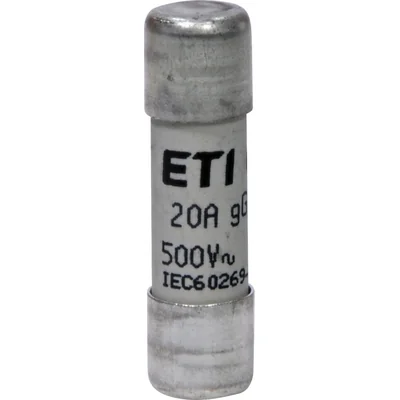 Inserto fusibile cilindrico CH 10x38 gG 20A 500 - ritardato