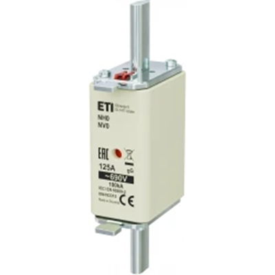 Inserto fusibile industriale ritardato WT-0/gG 125A K 690