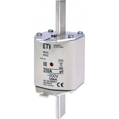 Inserto fusible industrial de acción lenta KOMBI WT-3C/gG 250A K