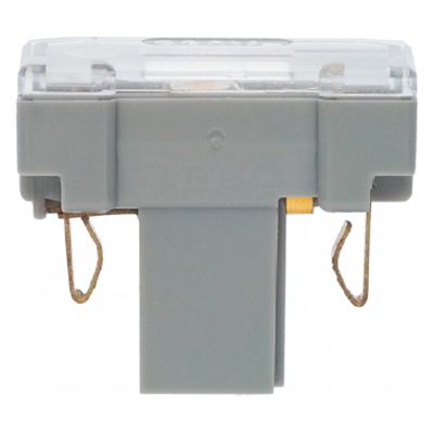 Inserto incandescente con terminal neutro IP44 gris