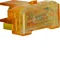 Inserto incandescente con terminale neutro IP44 arancione