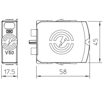 Inserto para pararrayos V50-0-150 V50