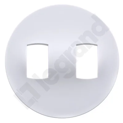 Insignia de doble palanca, blanca