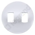 Insignia de doble palanca, blanca