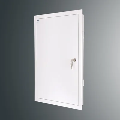 Inspection door SP 600x400 RAL9003, flange width 2.5 cm
