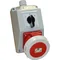 INSTALACE IP67 L-O-P/16A, 3P+N+PE, PRŮCHODKA M25