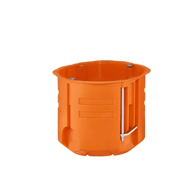 Instalační krabice na prázdné stěny P60DF fi60mm, sytě oranžová