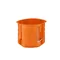 Installation box for empty walls P60DF fi60mm deep orange