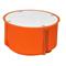 Installation box for empty walls with a screwed inner cover P80F fi80mm orange