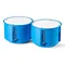 Installation box for empty walls with cover PV80 fi80mm blue