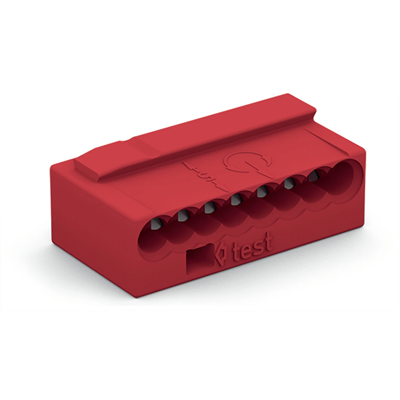 Installation connector MIKRO 8x0.6 - 0.8mm² red 50pcs.