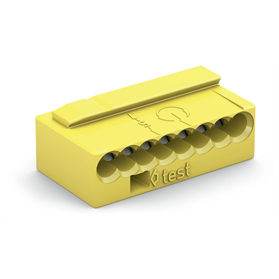 Installation connector MIKRO 8x0.6 - 0.8mm² yellow 50pcs.