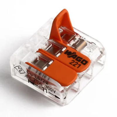 Installation connectors for all types of wires, 3-wire