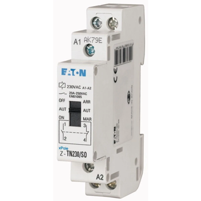 Installation relay with selection function Z/AUT/W, Z-TN24/SS