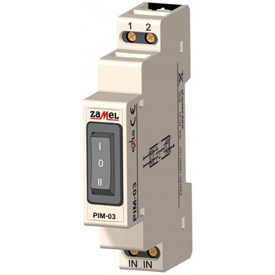 Installation switch I-0-II 230V TYPE: PIM-03