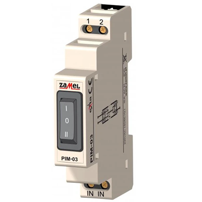 Installation switch I-0-II 230V TYPE: PIM-03