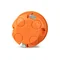 Installationsdose für leere Wände mit verschraubtem Innendeckel P70F fi70mm orange
