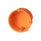 Installationsdose für leere Wände mit verschraubtem Innendeckel P80F fi80mm orange