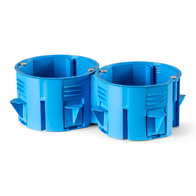 Installationskasten für Wände mit kombiniertem Polystyrol PST60 fi60mm blau