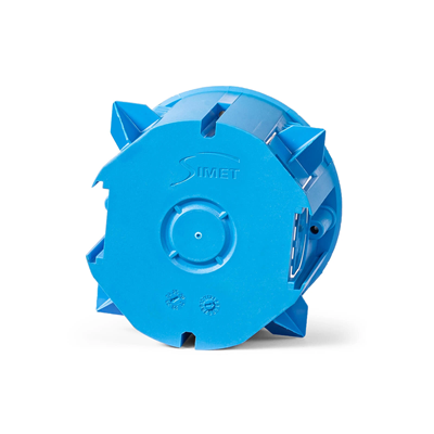 Installationskasten für Wände mit kombiniertem Polystyrol PST60 fi60mm blau