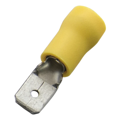 Insulated clip 4.0-6.0/6.3x0.8 yellow